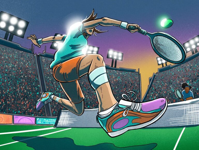 Tennis player footwear On Holding nyse onon